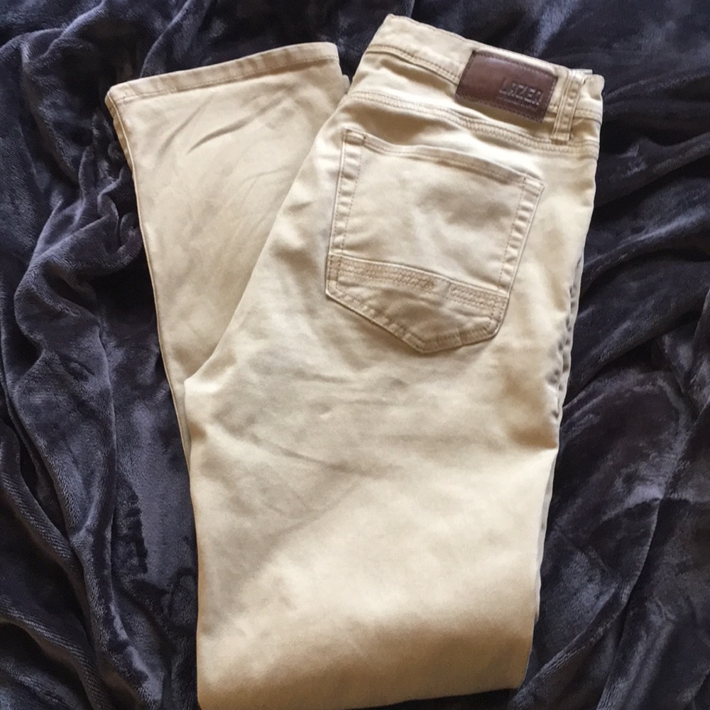 Lazer Men’s straight fit stretch khakis